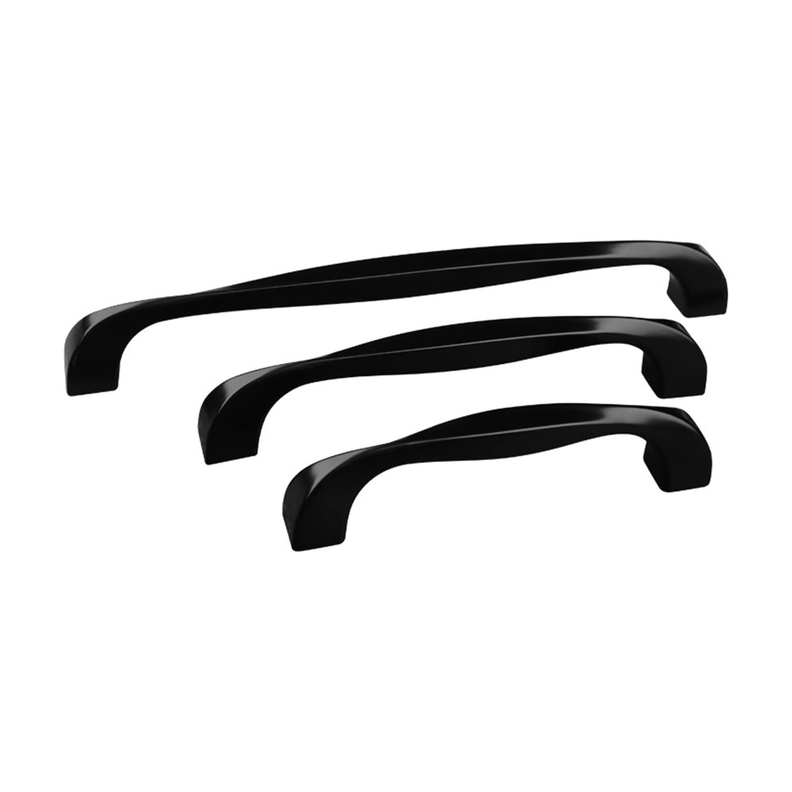 Poignée de meubles noir aluminium JCAKES x10 pour porte armoire et tiroir