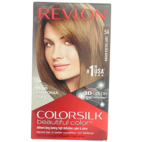 Colorsilk By Revlon, Ammonia-Free Permanent, Haircolor: Light Golden Brown #54 - 1 Ea ( Pack of 3 )
