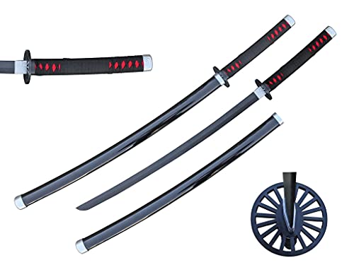 40" Traditional Japanese Fantasy Samurai Demon Sword Bamboo Blade Cosplay Demonic (A)