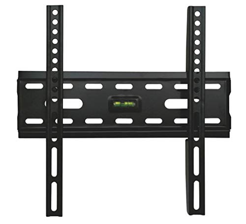 Skill TechSH 20F, Low Cost Fixed TV Wall Mount, Max. Capacity: 35kg, Max. VESA: 200X200mm, Matte Black, Tv Wall Mount Bracket