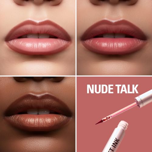 Image of Revolution Lip Shift Ink Peel Off Lipliner Stain - Nude Talk| Long-Lasting Tattoo-Effect Lip Liner with Matte Finish