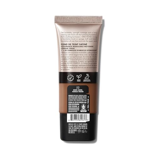 Image of e.l.f. Soft Glam Foundation, Medium Coverage, Long-Lasting & Buildable Foundation For A Smooth, Satin Finish, Vegan & Cruelty-Free, 52 Deep Cool