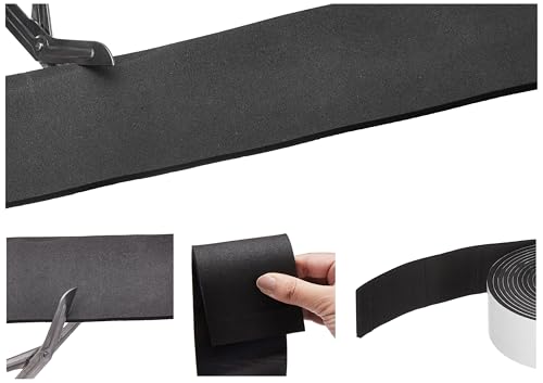 Image of Amazon Basics Single Side High Density Self Adhesive Foam Seal Tape, Weather Stripping Doors and Window Insulation Soundproofing- 72MMX5MTR- 6MM - Pack of 1