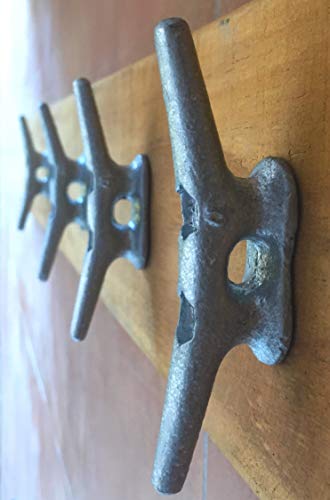 Zujara 4 Inch Dock Cleats, 10-Pack Galvanized Iron Boat Cleat For Marine Or Decorative Applications #TOP5