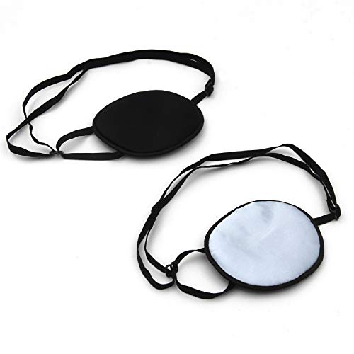 KLOUD City Pack of 2 Elastic Silk Eye Patch for Adults Lazy Eye Amblyopia Strabismus