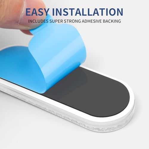 Image of 10 Pack Oval Reflectors White Self Adhesive Quick Mount for Driveway Fence Gate Posts Trailers Safety Reflectors Automobiles Boats Mailboxes Reflector