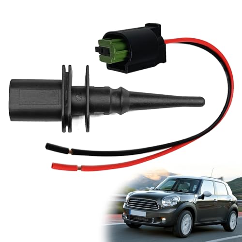 Outside Ambient Air Temperature Sensor & Connector Pigtail Plug 65816905133 Compatible with BM 128i Compatible with 323i Compatible with 325i Compatible with Mini Cooper