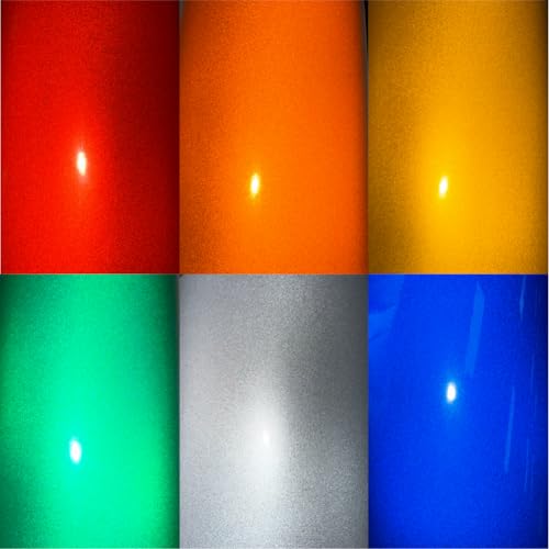 Feuilles en Vinyle Réfléchissant JNKRFSH Bleu Brillant Autocollant A4