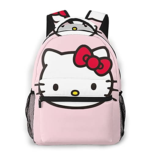 Hello kit-ty backpack college book bags for teenage girls cute pi…