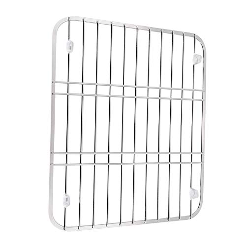 Scolapiatti per lavello in acciaio inox, multifunzione, per cucina e frutta, griglia di protezione per lavello da cucina