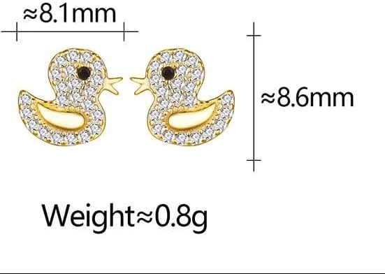 Duck Earrings 18K Gold Plated - Image 9