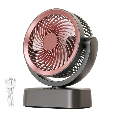 Ventilateur de bureau rechargeable Generico à 6 vitesses avec affichage - 2