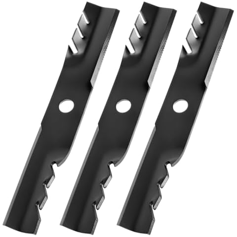 Bularie 103-6396 Mulching Blades Compatible with Turf Tracer 48" Deck, 103-6391 Mower Blades Compatible with 48" Ex Mark Lazer Z, Vantage, Replace for 103-6401, 103-6381, 103-6401-S, 3 Pack Cover