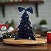 Fancyes Birthday Party Hat Christmas Tree Headwear Costume Bow Hair Accessory Headwear for Girls Holiday Party Decorations, Black