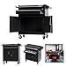 TANKSTORM Tool Chest Heavy Duty Cart Steel Rolling Tool Box with Lockable Doors (TZ12 Black)
