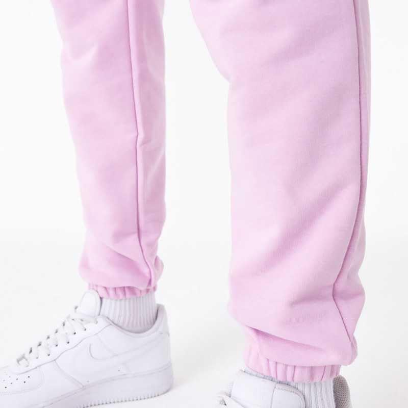 Pantalón de chándal New Era rosa tipo jogger deportivo de felpa para vestir 3