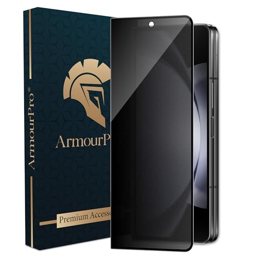 Image of ArmourPro Matte Privacy Tempered Glass for Samsung Galaxy Z Fold 5 - Anti Spy Anti Glare Screen Protector, 9H Scratch Resistant, Smooth Touch, Full Coverage