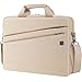 DOMISO Laptoptasche 17-17,3 Zoll Aktentasche Damen Business Schultertasche Laptop-Umhängetasche für 17-17.3" Dell/Lenovo/Acer/HP/MSI/ASUS 18-Zoll-Gaming-Notebook, Beige