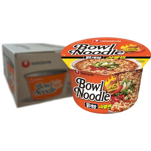 NONGSHIM - Instant Bowl Nudeln Scharf Hühn - Multipack (12 X 100 GR)