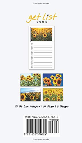 To Do List Notepad: Sunflowers, Checklist, Task Planner for Grocery Shopping, Planning, Organizing image 4