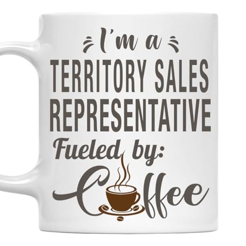 I'm a Territory Sales Representative Mug, Fueled by Coffee Cup Gift