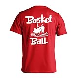 [アートワークスコウベ] バスケ Tシャツ 半袖 練習着 ドライ バスケットボール 七転び八起き ユニセックス XL レッド