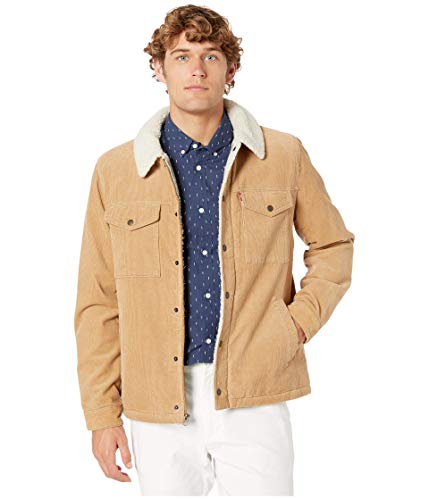 Image of Levi's Men's Corduroy Sherpa Lined Trucker Jacket (Regular & Big & Tall Sizes)