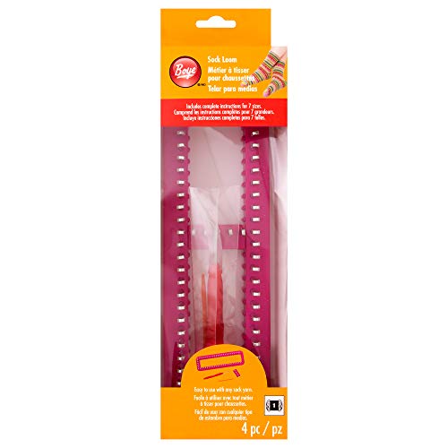 Simplicity Adjustable Plastic Sock Loom Kit, 4pc