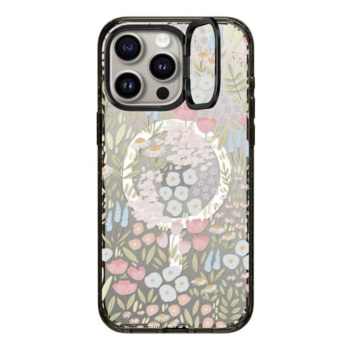 Coque iPhone 15 Pro Max MagSafe antichoc Eleanor avec bague de support noir