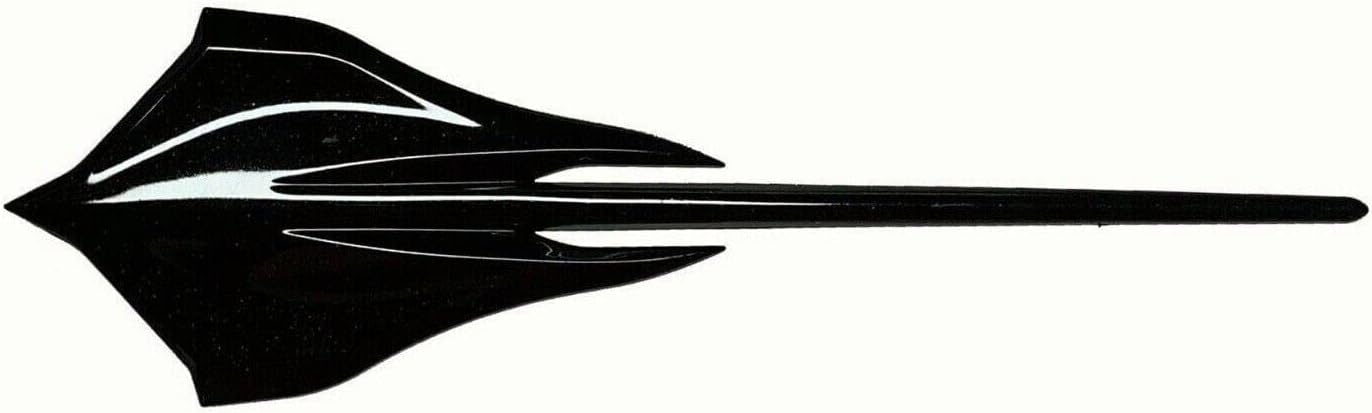 Pair Set Stingray Mako Shark Emblems Car Fish Wall Badge Repalcement for 2020-2022 Corvette C8 84316259 (Glossy Black)