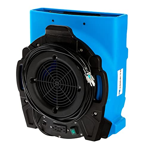 MOUNTO 1/4hp 1200 CFM Ventilador Ventilador de Secador de Ar de Baixo Perfil para Restauração de Dan