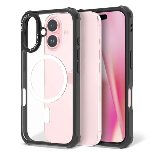 Coque iPhone 16 Plus magnétique antichoc Impact Zero de MOLAN CANO ultra durable anti-jaunissement