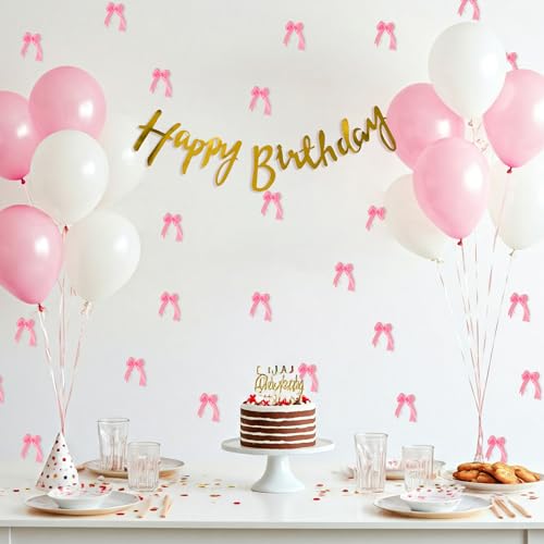 Image of Special You 33Pcs Happy Birthday Decoration kit for Girls, White & Pink Balloons for Decoration, Balloons for Birthday Decorations Items, Aesthetic decor