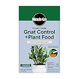 Miracle-Gro Plant Care Gnat Control Plus Plant Food, for Indoor Plants, Houseplants, Vegetables, and Herbs, 4 Packets