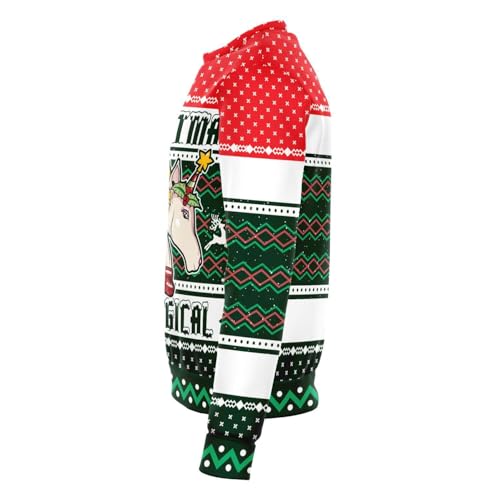 Christmas Is Magical Unicorn Sweatshirt, alternative view 2