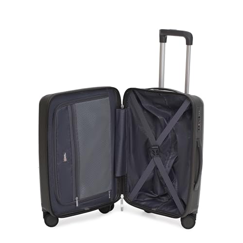 Image of SWISS MILITARY Maze 28-Inch Hard Top Peach Luggage Trolley Bag Durable Polypropylene Body TSA Lock Body-Coloured 360 Degree Rotating 8 Wheels Lightweight Stylish Travel Suitcase