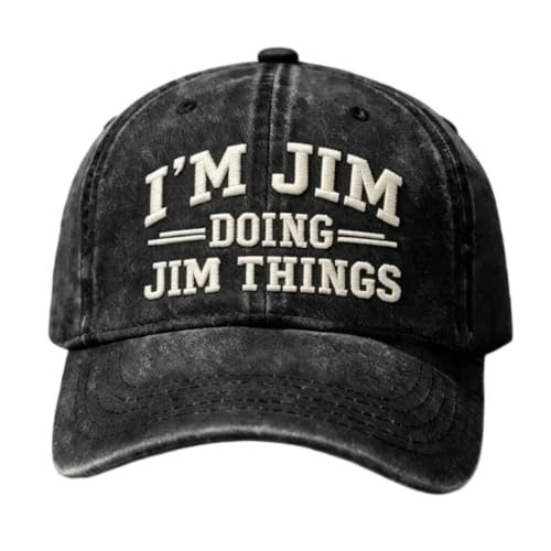 Funny Embroidered Hat，I'm Jim Doing Jim Things