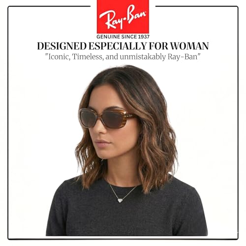 Image of Ray-Ban RB4101 JACKIE OHH Butterfly Shaped Sunglasses for Women with Official RAYBAN Eyewear Kit