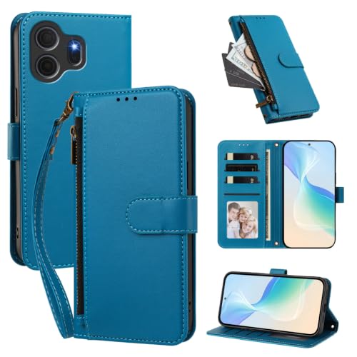 �P�[�X�J�o�[ �Ή��@�� for TCL Nxtpaper 70 Pro�y�E�H���b�g�i�t�@�X�i�[�������X�g�X�g���b�v�t���j�A�J�[�h�X���b�g4�{��������1�A�}�O�l�b�g���X�^���h�@�\�zLakeBlue