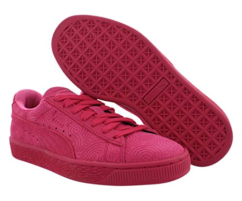 PUMA Women's Suede Classic + Colored WN's-w Style Sneaker, Rose Red/Rose Red, 5.5 B US