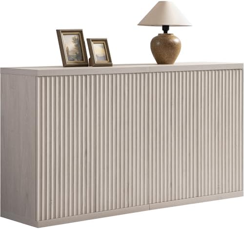 SICOTAS Buffet Cabinet with Storage Accent Sideboard Modern Crede...