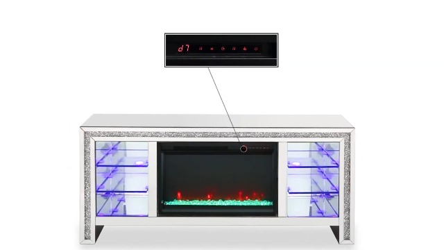 Amazon.com: Acme Noralie LED Fireplace TV Stand for TVs Upto 60