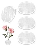 WINXMIN 4 pièces Pin Ikebana Convient Ronde,Transparent Ikebana Arrangement Fleurs Avec 3 ...