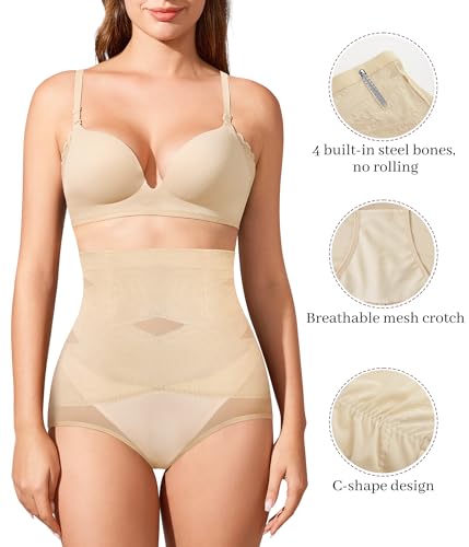 RDSIANE Shapewear for Women - Tummy Control Underwear Compression High Waisted Butt Lifting Panties Body Shaper4
