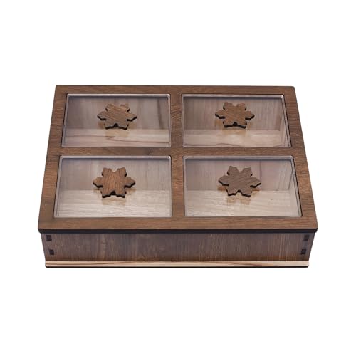Image of Decorative Square Empty DryFruits Storagebox /Wooden DryFruitbox /Sweetsbox /Wooden Dry Fruitbox /Giftbox /Mukhwashbox, Sopari Storagebox
