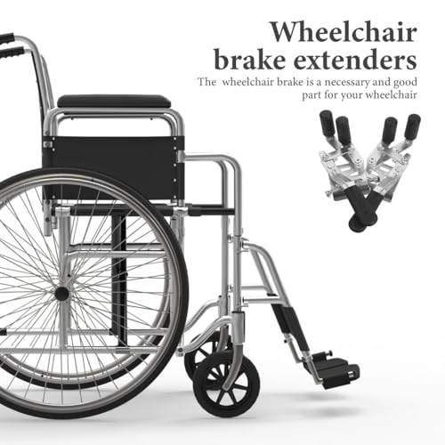 Healvian Rollstuhl Bremse Ersatzteil Mit Seitenschraube 7.68X2.17X2.17 Zoll Praktische Handbremse Für Rollstuhlzubehör Und Reparatur