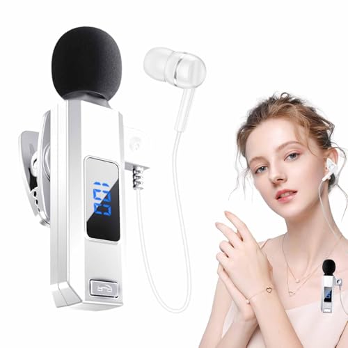 Noise Canceling Earbuds Wireless - Built-in Mic Wireless Headset with Digital Display | Clip-On Sports Headset with Extended Battery Life for Women Men Workout, wireless earbuds sport earbuds