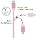 Type C, Asstar [3 Pack] 10 Foot Nylon Braided Long Cord-Usb Data Charge Charging Cable for Samsung Galaxy S9, S8 S8 Plus, Note 9 /HTC Bolt/Google Pixel/Pixel XL, Nexus 6p/5X,LG G5 Pink Black