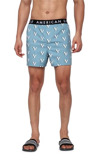 Image of American Eagle Men's Cotton Blend Boxer Regular Solid Casual Shorts