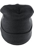 Trendiger Basic Beanie MSTRDS Beanie Basic Flap Long Version, H.Charcoal, one size